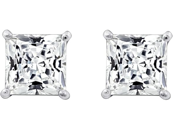 Amazon Essentials Princess Cut Studs