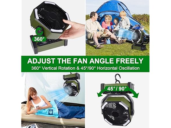 TUIAIAO Portable Rechargeable Fan