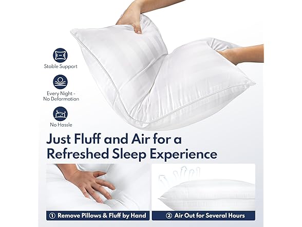 DIORIS Luxury Bed Pillows for Sleeping