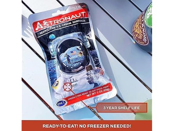6CT Astronaut Foods Freeze-Dried Ice Cream Sandwich