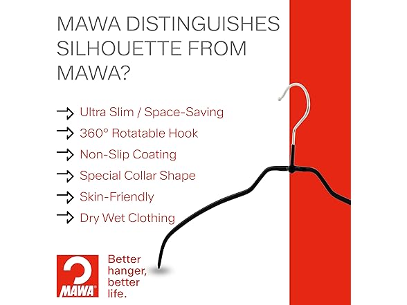 Clothing Hangers Style 42/FT, Set of 4, Latte