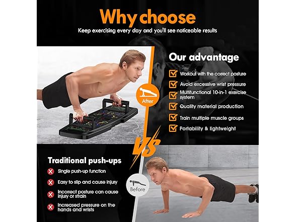 MQRW Push Up Board | 20 Accessories