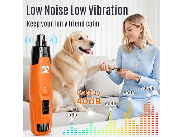 Casfuy B0FCG1FFVL dog nail grinder