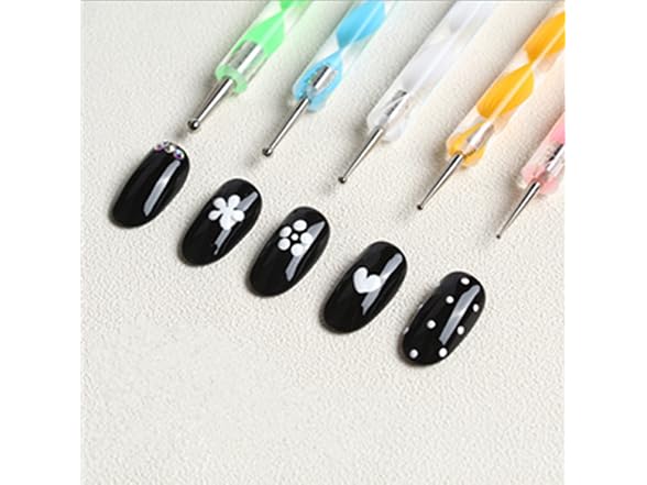 Jsdoin Jsdoin 5 pc 2 Way Dotting Pen Tool Nail