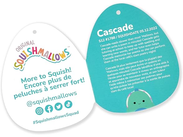 Squishmallows Original 12" Cascade Teal Turtle