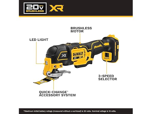 DEWALT DCS356D1 20V Max Multitool Kit