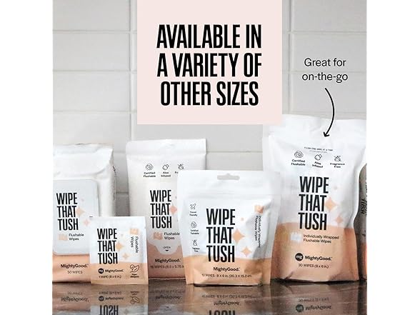 Wipe That Tush Flushable Wipes 30ct