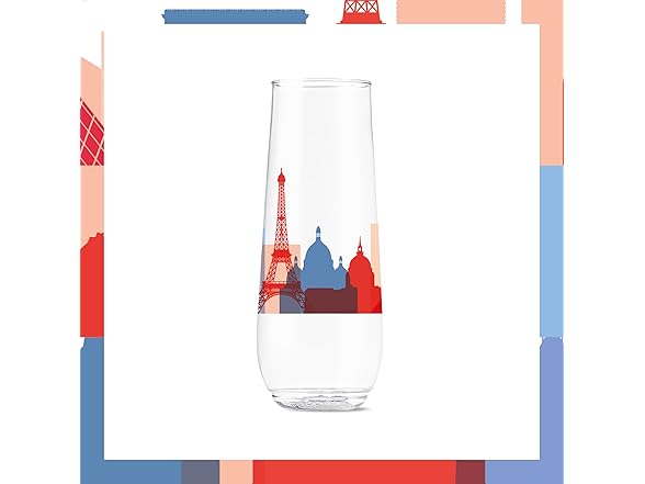 TOSSWARE 9oz Europe Plastic Flute 6Pk