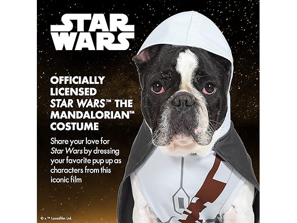 Star Wars Halloween Mandalorian Dog Costume
