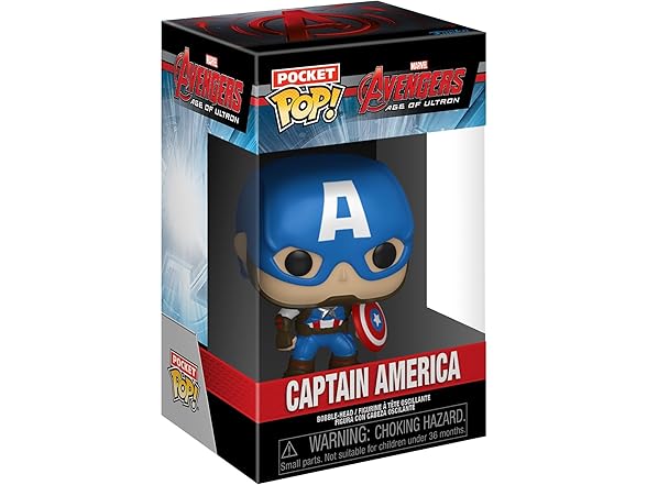 Funko Pop! Pocket Pop and Tee: Captain America, Kids Medium