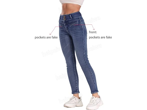 Heipeiwa Women (M) Fleece Lined Jeans Winter Jeans