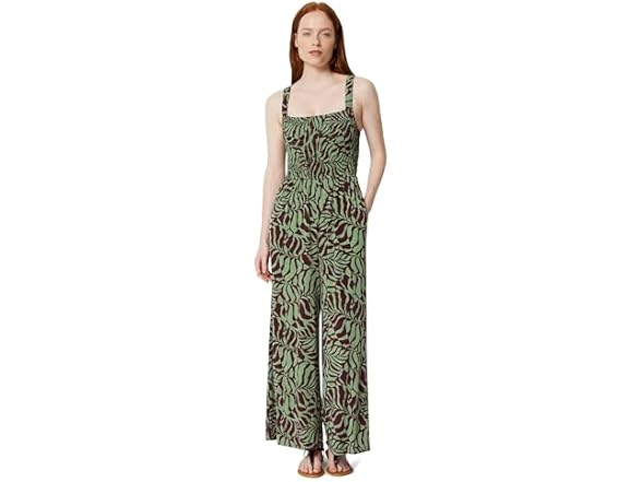 Amazon Essentials Women Square Neck Wide Leg Jumpsuit - Gallery 4