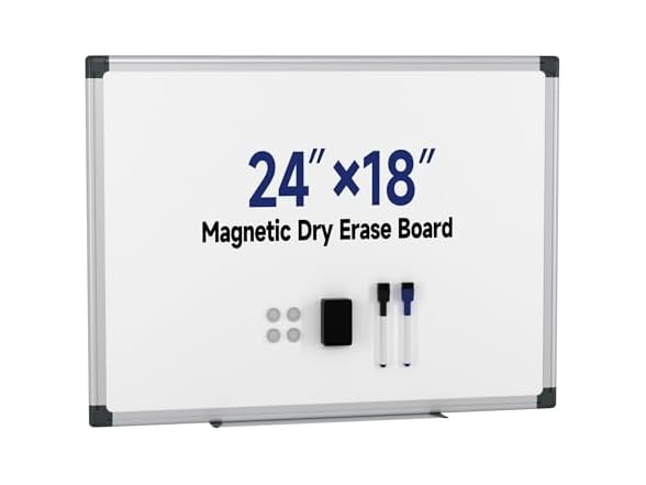 Magnetic White Board Hanging 24" x 18"
