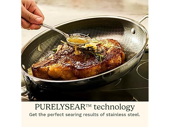 Cuisinart FusionPlus Hybrid Nonstick Stainless Steel Cookware, 8-inch Skillet 