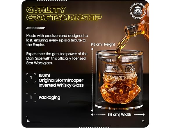 Stormtrooper Inverted Whiskey Glass