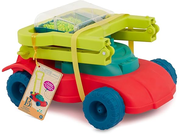 B. toys Toy Lawn Mower Bead Tumbler Push Toy
