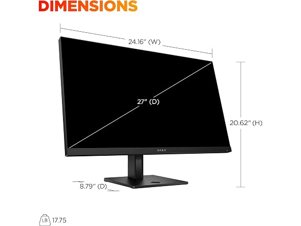 HP OMEN 27" FHD 180Hz Gaming Monitor