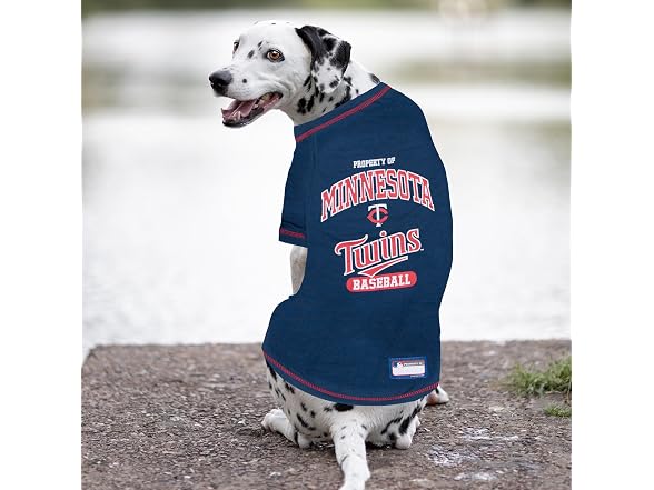 MLB Minnesota Twins Dog T-Shirt, Large.