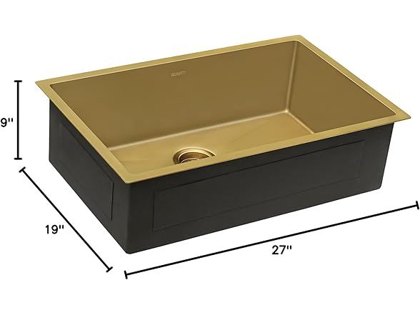  Ruvati 27-inch Undermount Satin Brass Ma