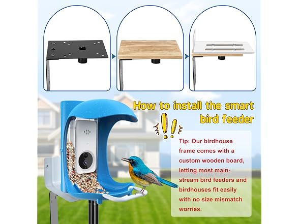 Ottsuls 109in Bird Feeder Pole Kit