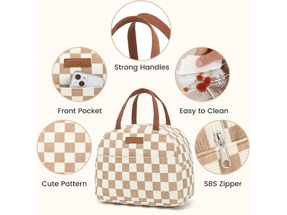 11L Insulated Lunch Bag for Women