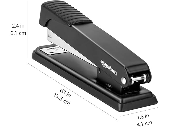Amazon Basics Full-strip Metal Office Desktop Stapler, 20 Sh (Open Box)