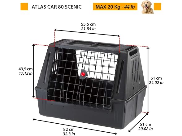 Ferplast Atlas Car Scenic 80cm Dog Carrier