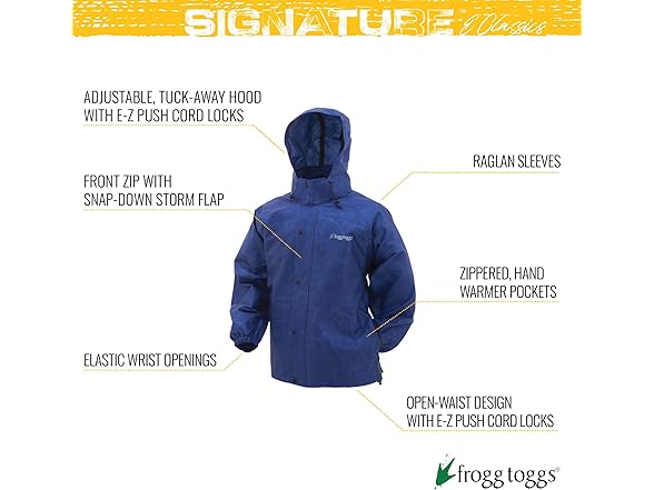 FROGG TOGGS Rain Jacket (L) Green