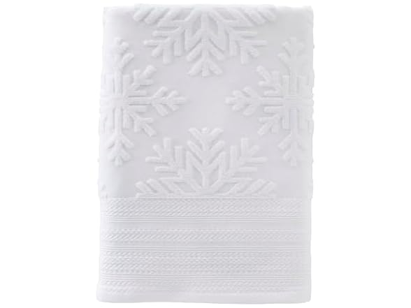 SKL Home Winter Snowflake Bath Towel