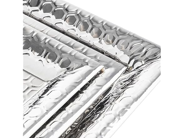 TableCraft 12843 Hive Collection Square Serving Tray