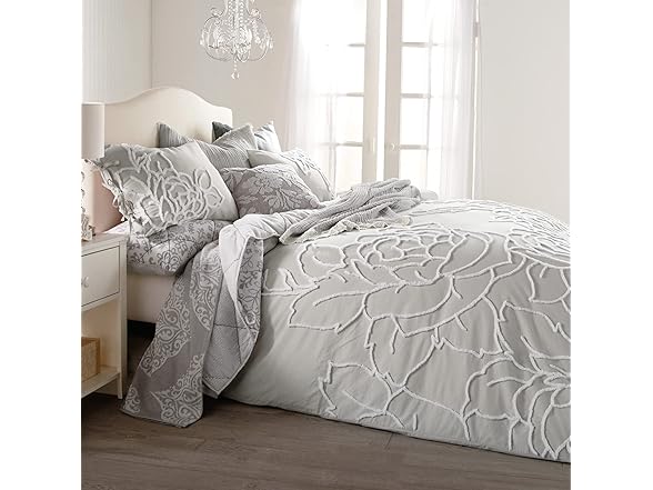 Peri Home 100% Cotton 3-Piece Duvet Cover and Sham Set