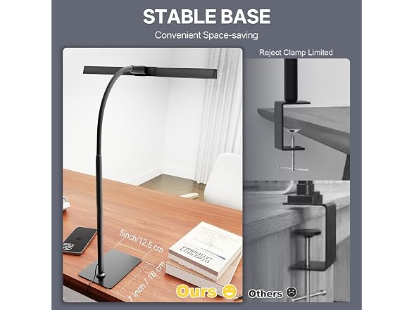 12W LED Desk Lamp for Home Office