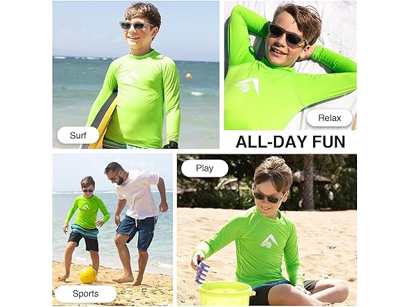 Kanu Surf Boys Platinum Long-Sleeve Rashguard