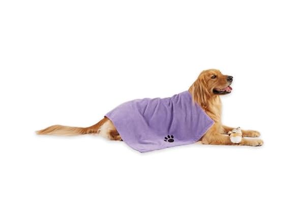 Bone Dry Pet Grooming Microfiber Towel, X-Large, Lavender