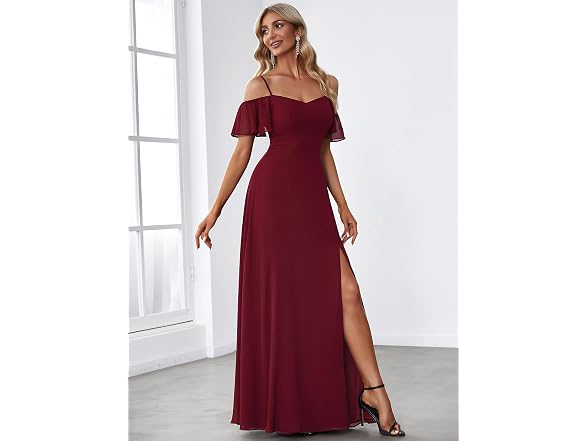 Ever-Pretty Women (16) V Neck Sequin Tulle Us12