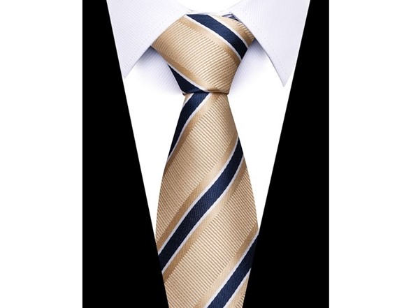 Navy Gold Regent Stripe