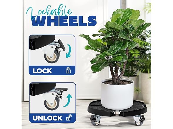 Idzo Heavy Duty Trolley Planter Caddy