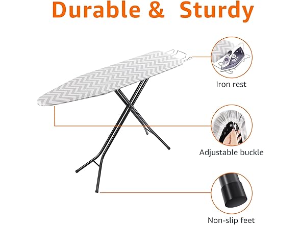 Amazon Basics Adjustable Full-Size Ironing Board
