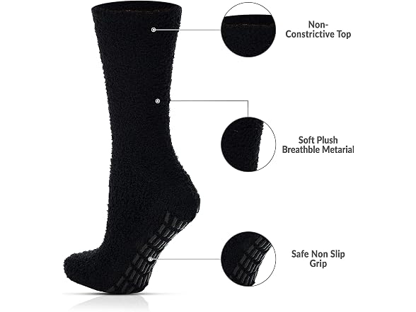 Debra Weitzner Men (OS) Anti-Skid Hospital Socks