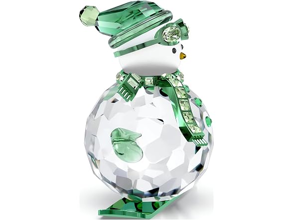 Swarovski Holiday Cheers Snowman Green
