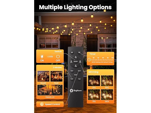 Brightown 75FT 36LED Solar String Lights - Gallery 7