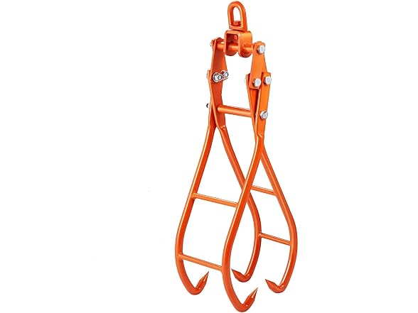 Timber Claw Hook, 28 inch 4 Claw Log Grapple for
