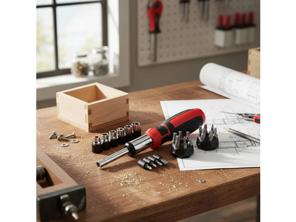 27 Piece Ratcheting Screwdriver Bit and Socket Set