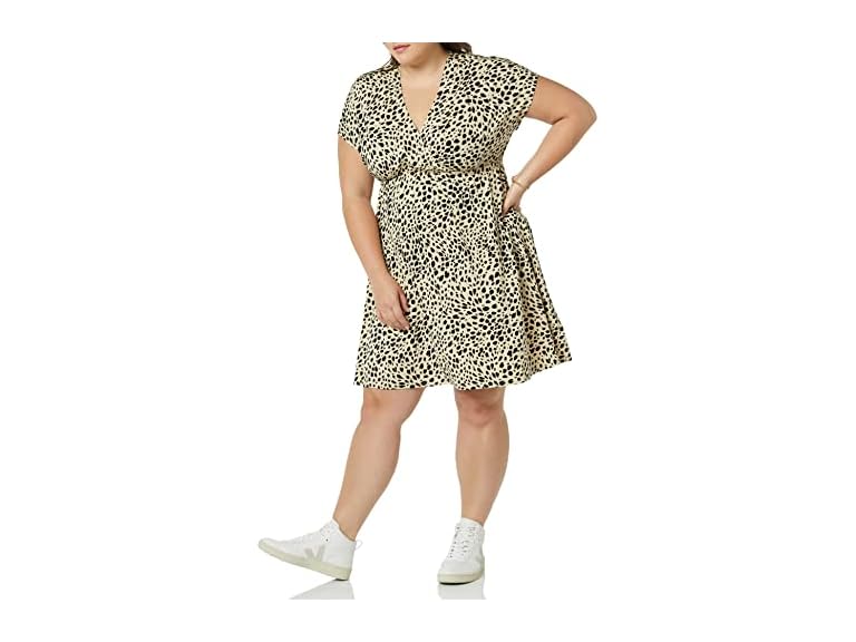 Amazon Essentials Women V Neck Elastic Waist Dress - Gallery 24