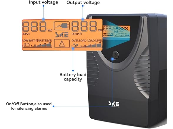 SKE UPS Battery Backup 625VA/360W