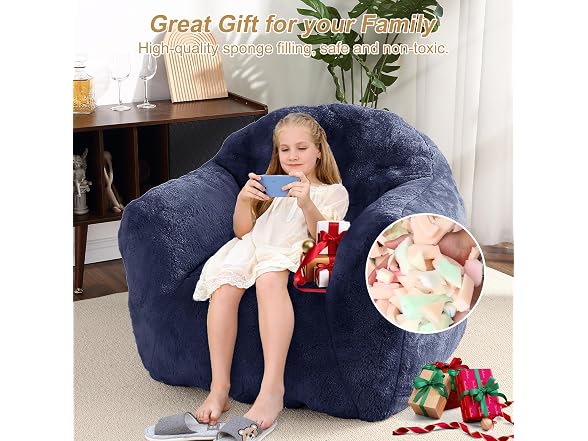 Small Bean Bag Chair 39in Light Green