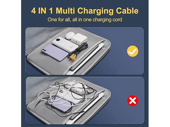 NOHON 4-in-1 Charging Cable 4ft