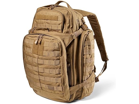 5.11 Tactical Backpack – Rush 72 2.0 – Pack and Laptop Compartment, 55 Liter, Large, Style 56565 – Kangaroo (Open Box)