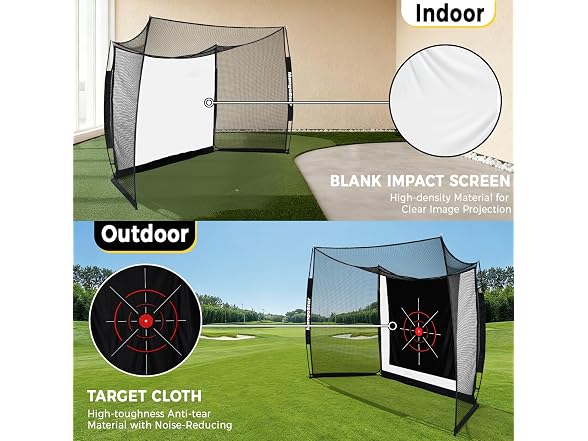 MangoStar 11x8ft Golf Hitting Net - Gallery 4