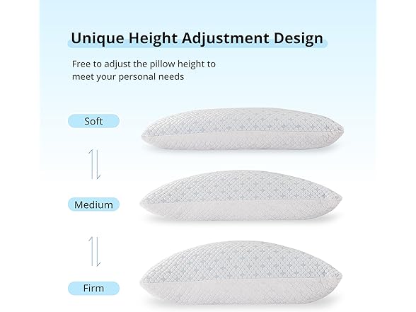EGOHOME Shredded Memory Foam Pillows Cooling